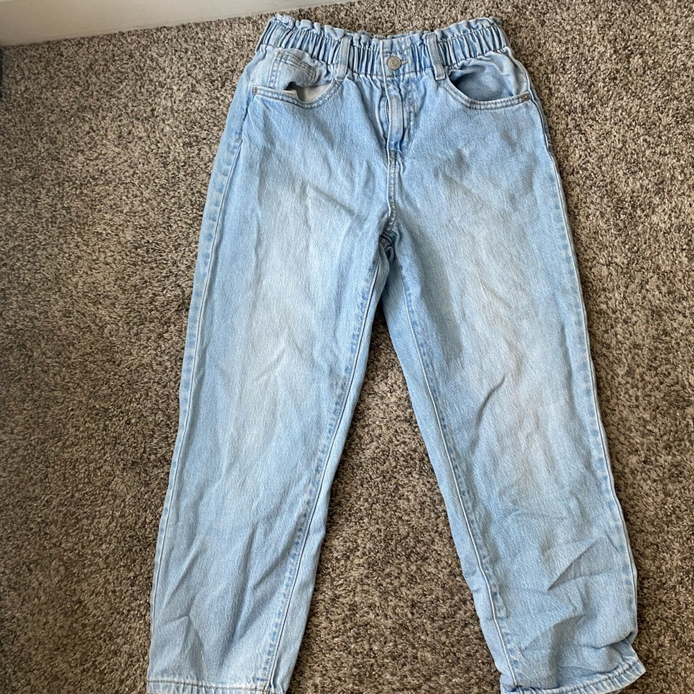 scrunch waist band jeans, girls 12